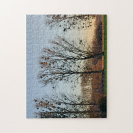 木々の爪先が空に向かって澄んいる ジグソーパズル