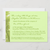 木々の結婚式の招異教の待の写真の精神 招待状 (裏面)