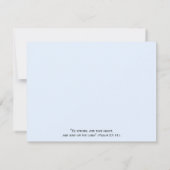 木々の緑に覆われた谷の聖書の詩の勇気付けられるカード カード (裏面)