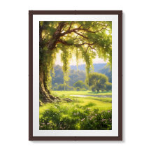 「木々の美しい」 20" x 30"枠とマット