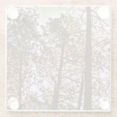 木々の色 ガラスコースター (裏面)