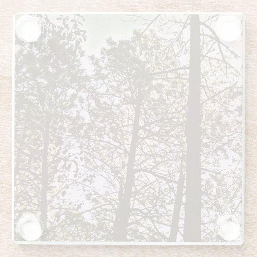 木々の色 ガラスコースター (裏面)