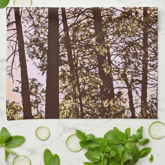 木々の色 キッチンタオル (折り畳み)