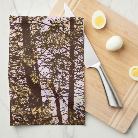 木々の色 キッチンタオル (四つ折り)