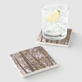 木々の色 ストーンコースター (横)