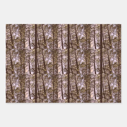 木々の色 ラッピングペーパーシート (正面3)