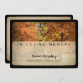 木々の記念悔やみや弔慰ありがとう文字2 招待状 (正面/裏面)