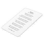 木々の詩Kilmer詩感動的引用文 マグネット (左側)