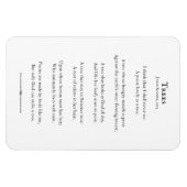 木々の詩Kilmer詩感動的引用文 マグネット (横)