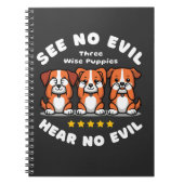 木々の賢い子犬 ノートブック (正面)