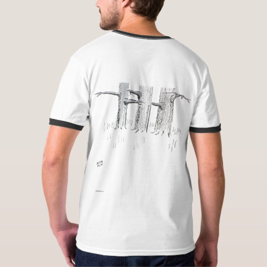 木々の輪への招待 Tシャツ (裏面)