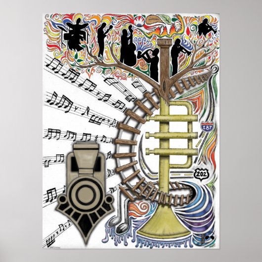 「木々の間から聞こえる音」 ポスター (正面)