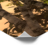 木々の間に ポスター (角)