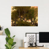 木々の間に ポスター (ホームオフィス)