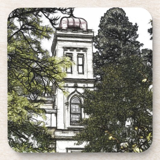 木々の間のサンクチュアリPlastic Coaster コースター (正面)