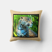 木々の間のジャガー クッション (裏面)