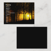 木々の間の太陽の光 名刺 (正面/裏面)