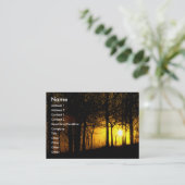 木々の間の太陽の光 名刺 (スタンド正面)