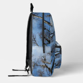 木々の間の森パーソナライズされた プリントバックパック (左)