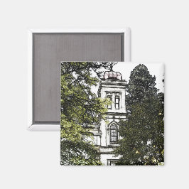 木々の間の聖域マグネット マグネット