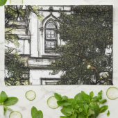 木々の間の聖域 キッチンタオル (折り畳み)