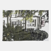 木々の間の聖域 キッチンタオル (横)