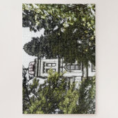 木々の間の聖域 ジグソーパズル (縦)