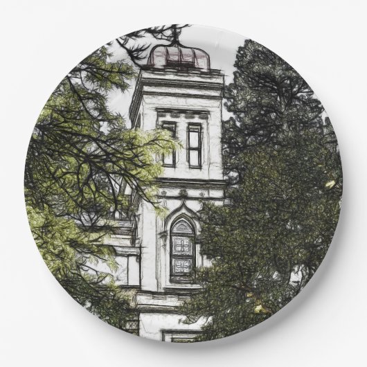 木々の間の聖域 ペーパープレート (正面)