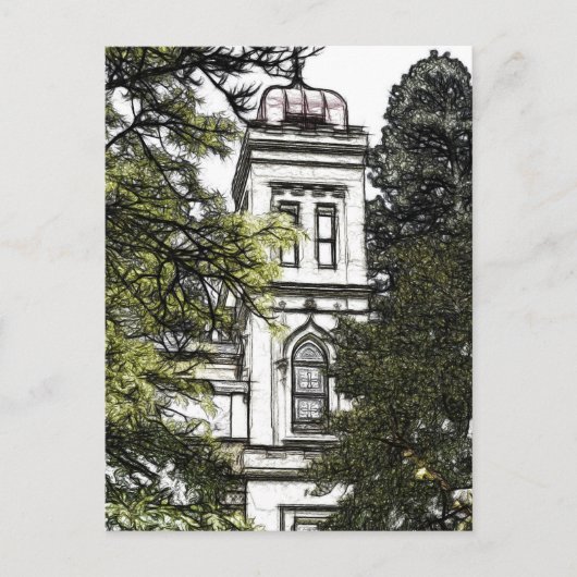 木々の間の聖域 ポストカード (正面)