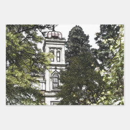 木々の間の聖域 ラッピングペーパーシート