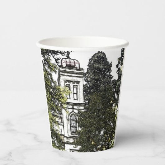 木々の間の聖域 紙コップ (裏面)