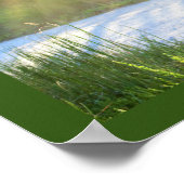 木々の間を日が照らす ポスター (角)