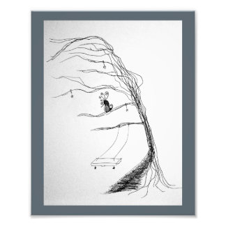 木々の間を風が吹く フォトプリント           