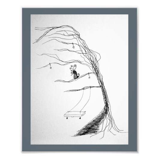 木々の間を風が吹く フォトプリント            (正面)