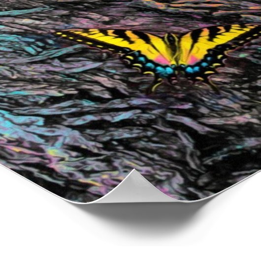 木々の間を ポスター (角)