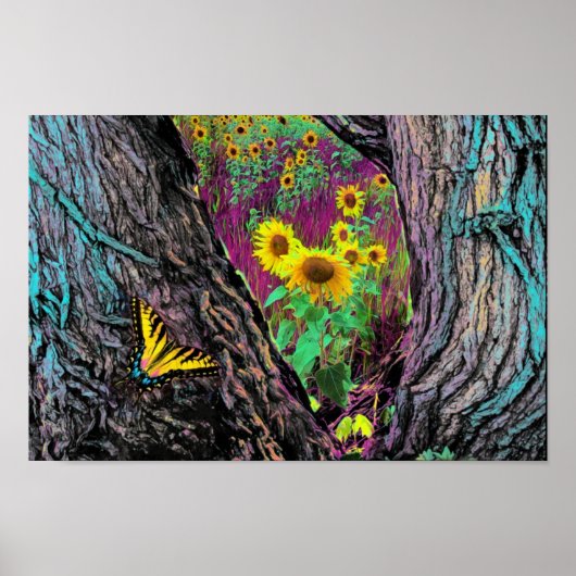 木々の間を ポスター (正面)