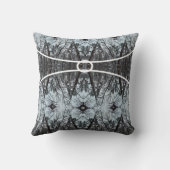 木々の雪景色 LS スロー枕 クッション (裏面)