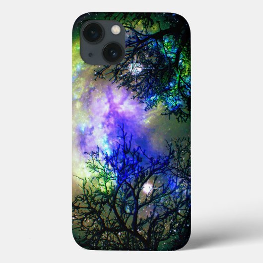 木々のiPadエアケースを通して星を出す Case-Mate iPhoneケース (裏面)
