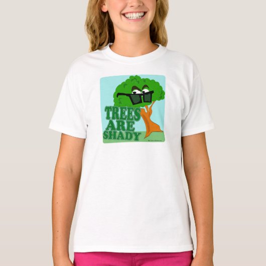 木々は陰気な自然おもしろい漫画 Tシャツ (正面)