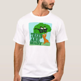 木々は陰気な自然おもしろい漫画 Tシャツ