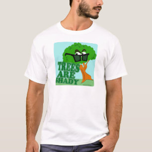 木々は陰気な自然おもしろい漫画 Tシャツ