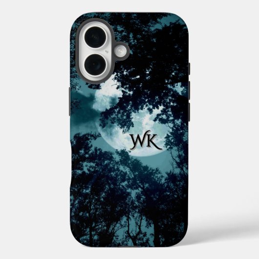 木々を通して輝く美しい月 Case-Mate iPhoneケース (裏面)