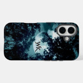 木々を通して輝く美しい月 Case-Mate iPhoneケース (裏面 (横))