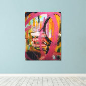 「木々を通して」抽象芸術キャンバス印刷 キャンバスプリント (インサイチュ (ウッドフロア))