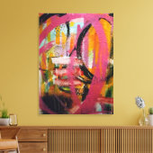 「木々を通して」抽象芸術キャンバス印刷 キャンバスプリント (インサイチュ (リビング))