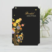 木々ブお洒落ロエレガントックブライダルシャワー 招待状 (スタンド正面)