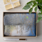 木々冬の雪が青い空雲を覆う景色 薄葉紙 (ギフト)