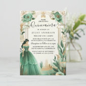 木々金ゴールドミントグラムエメラルドグリーンキンセアニェラ 招待状 (スタンド正面)