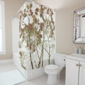 木々 シャワーカーテン (インサイチュ)