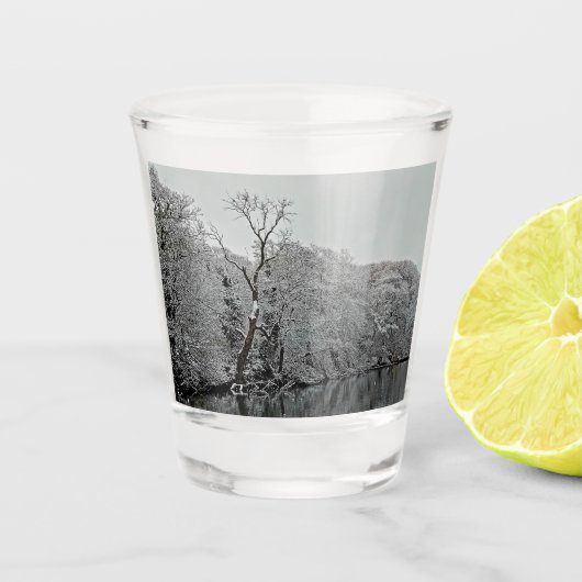 木々、水の側 ショットグラス (正面)